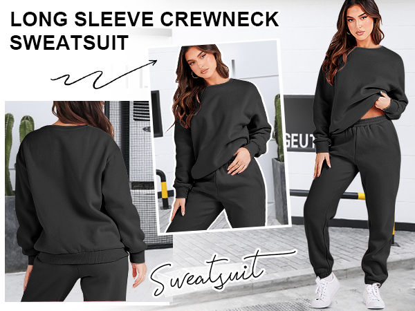 Long Sleeve Crewneck Sweatsuit