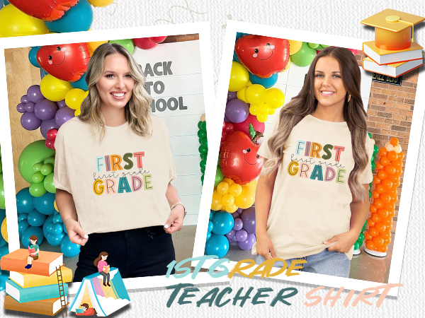 first grade teacher shirt