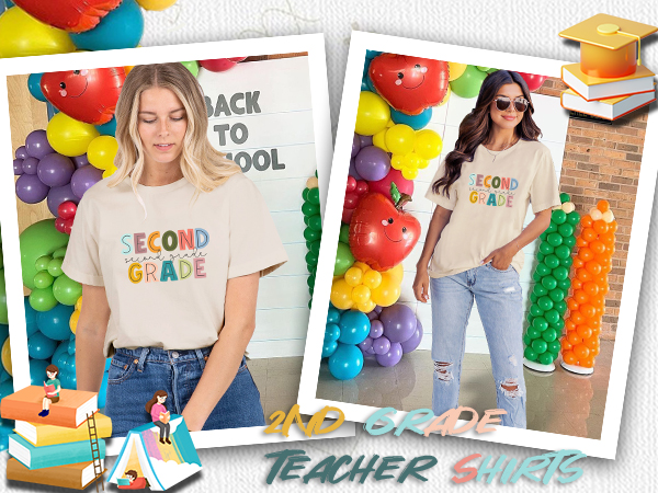 second grade teacher shirt