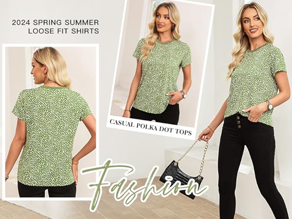 green tops for women