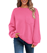 Crew Neck Pullover Tops Loose Pullover Sweatshirt Casual Sweatshirt Long Sleeve Sweatshirt Fall Tops