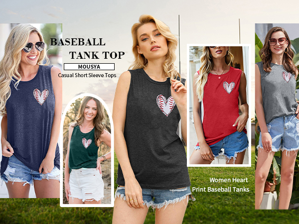 Baseball Tank Top Women 