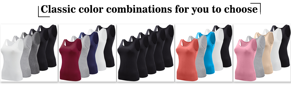 Classic color combinations casual tank top are available for you to choose