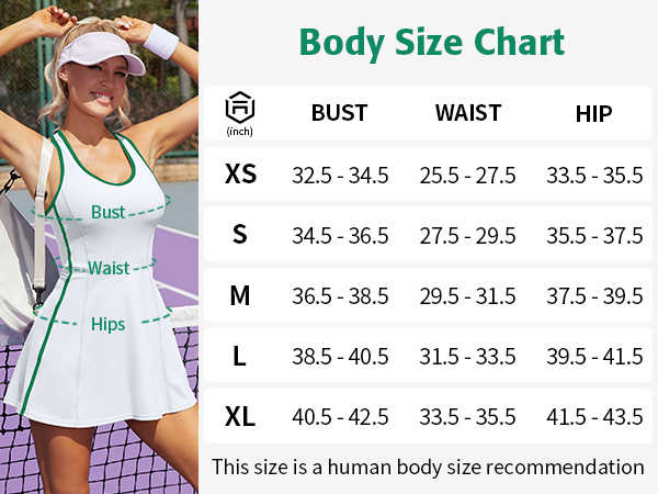 body size chart