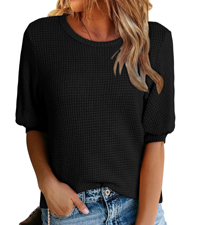 waffle knit top