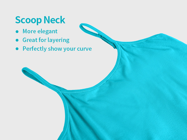 scoop neck tank top for women