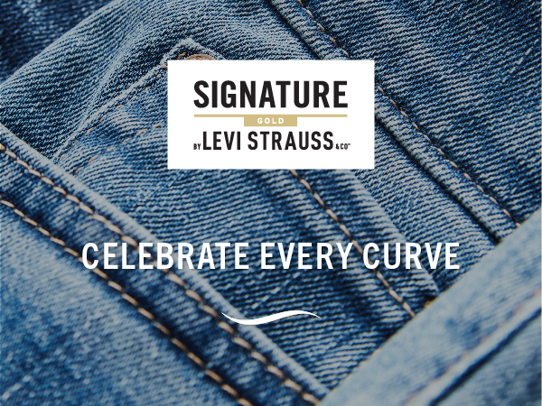 Signature Gold Branded Footer Banner: Celebrate every curve