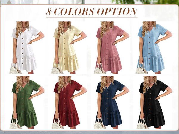 button down dresses women