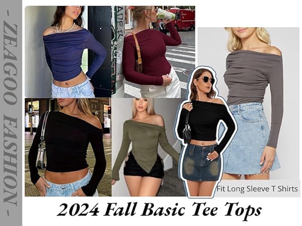 Asymmetrical Crop Top Y2K Tight Ruched T Shirts