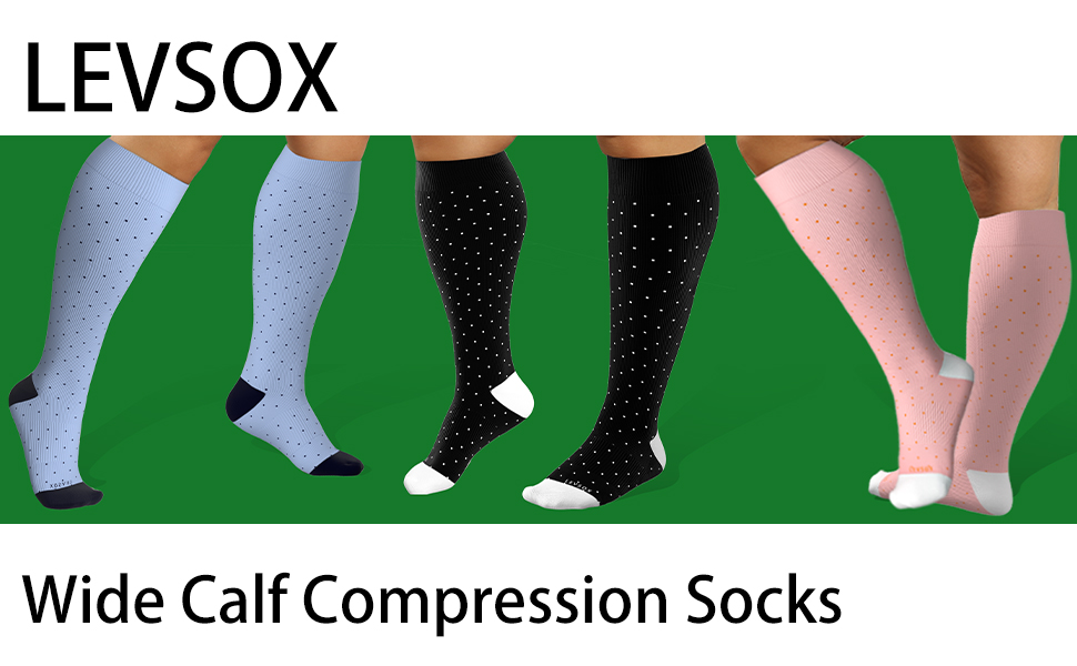 wide calf bamboo compression socks