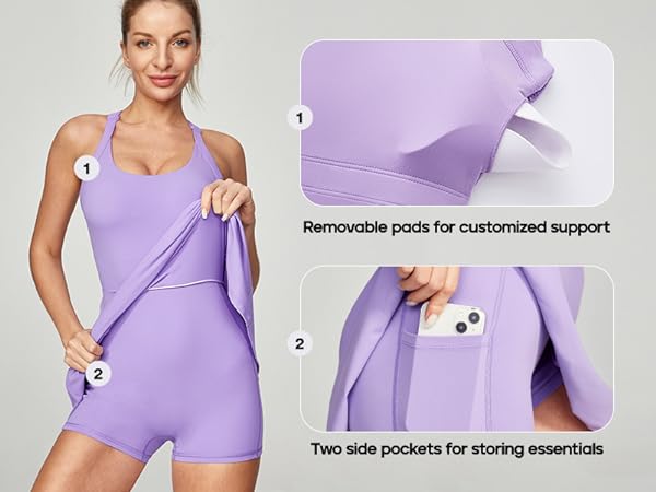 tennis dress with built in shorts