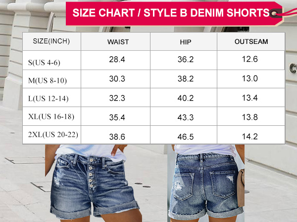 Pink Queen womens button down high waisted ripped distressed short jeans casual summer hot shorts