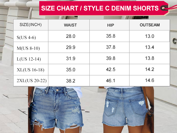 pink queen ripped jeans shorts for women summer frayed raw hem short jeans with pockets