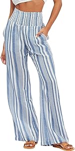 stripe lounge pant beach