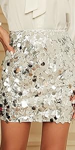 Sequin High Waist Club Party Shining Bodycon Mini Skirt