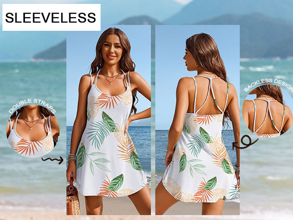 backless swim dress