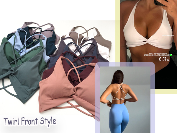 twirl front bras