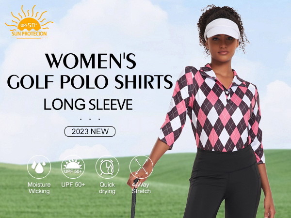 women golf polo shirts