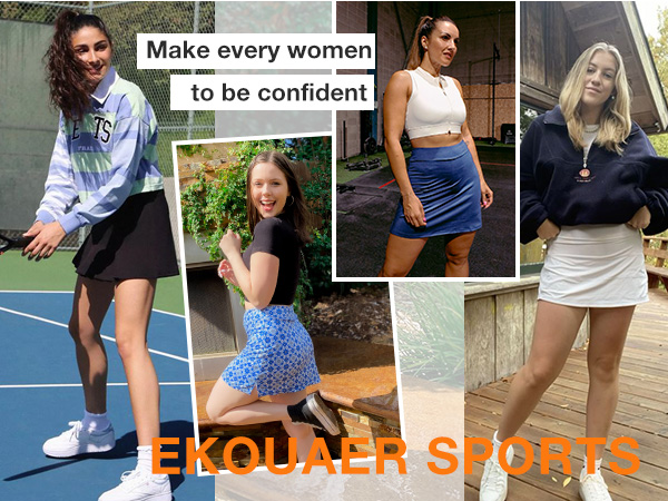 Active Women''s Golf/Tennis Everyday Casual Athletic Skort with Bike Shorts 