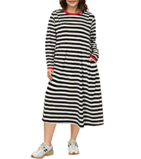 womens plus size striped dress