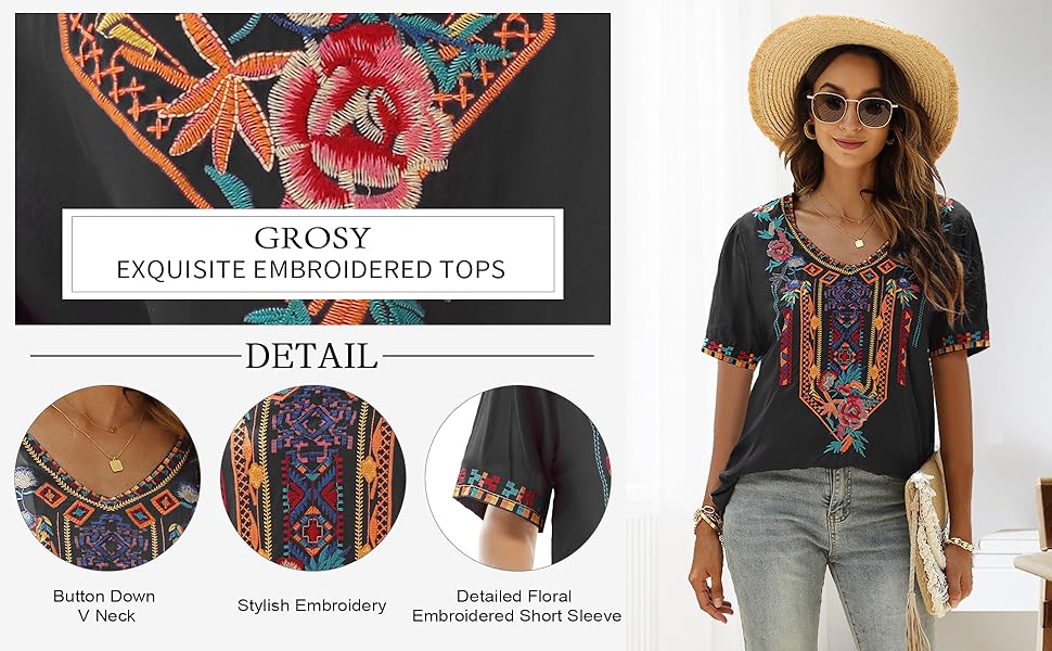 Fashion Short Sleeve Bohemian Tops