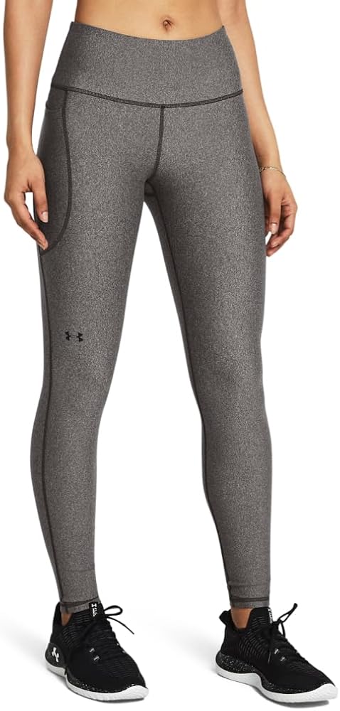 Under Armour womens HeatGear Armour High No-Slip Waistband Pocketed Leggings