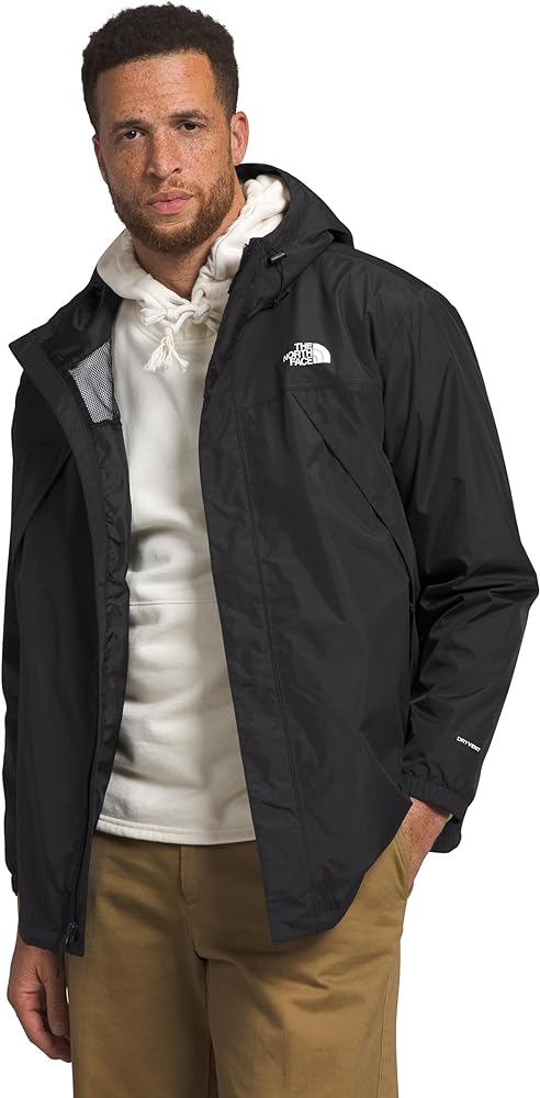 THE NORTH FACE Men's Antora Waterproof Jacket (Standard and Big Size), TNF Black, 3X Big