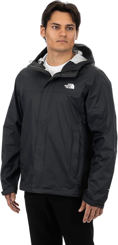 THE NORTH FACE Men’s Venture 2 Waterproof Hooded Rain Jacket (Standard and Big & Tall Size), Asphalt Grey, XX-Large