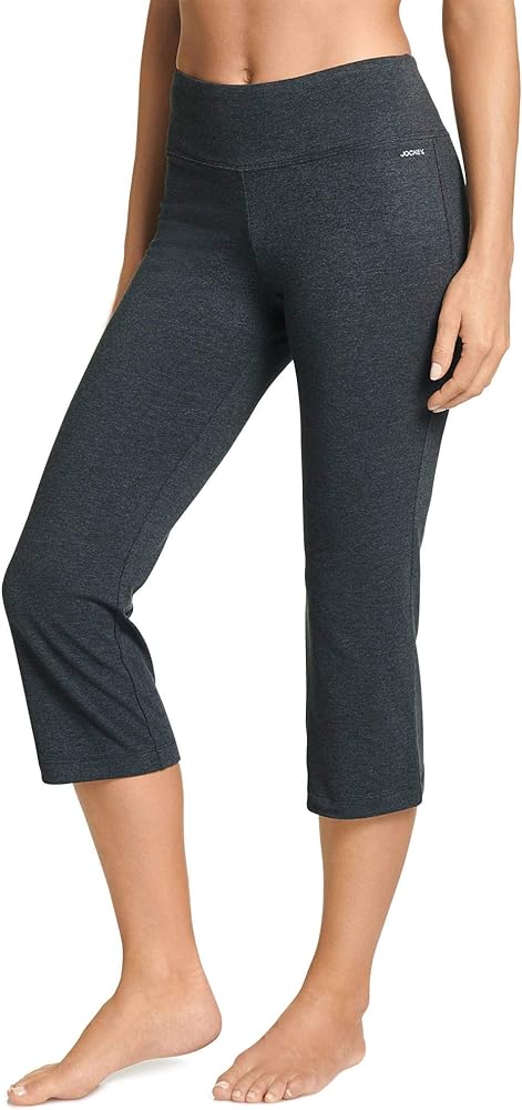 Jockey Women's Active Cotton Stretch Slim Flare Capri