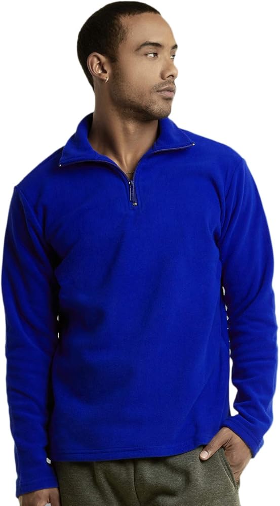 Knocker Men's Polar Fleece Quarter Zip Pullover