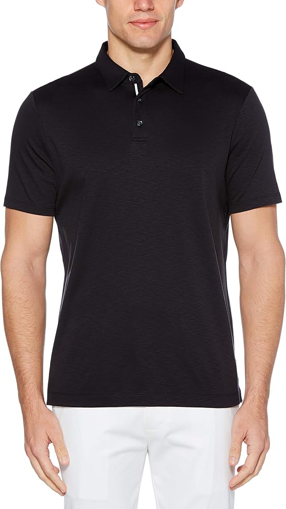 Perry Ellis Men's Ultra Soft Touch Slub Short Sleeve Polo Shirt