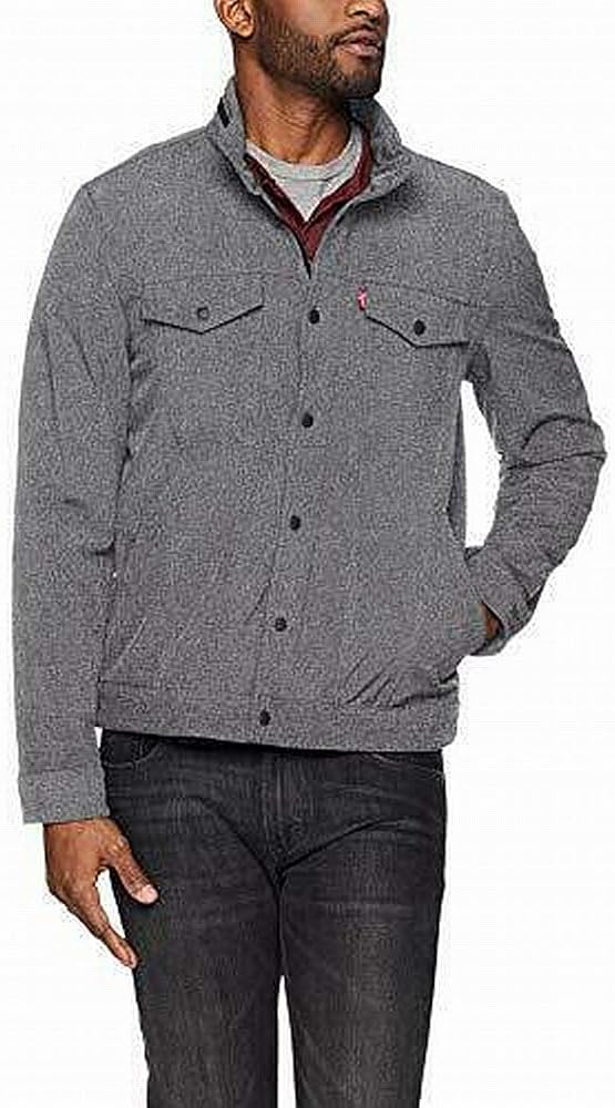 Levi's Men's Soft Shell Stand Collar Commuter Trucker Jackets