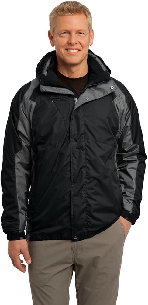 Port Authority Men's Ranger 3 in 1 Jacket XL Black/Ink Grey