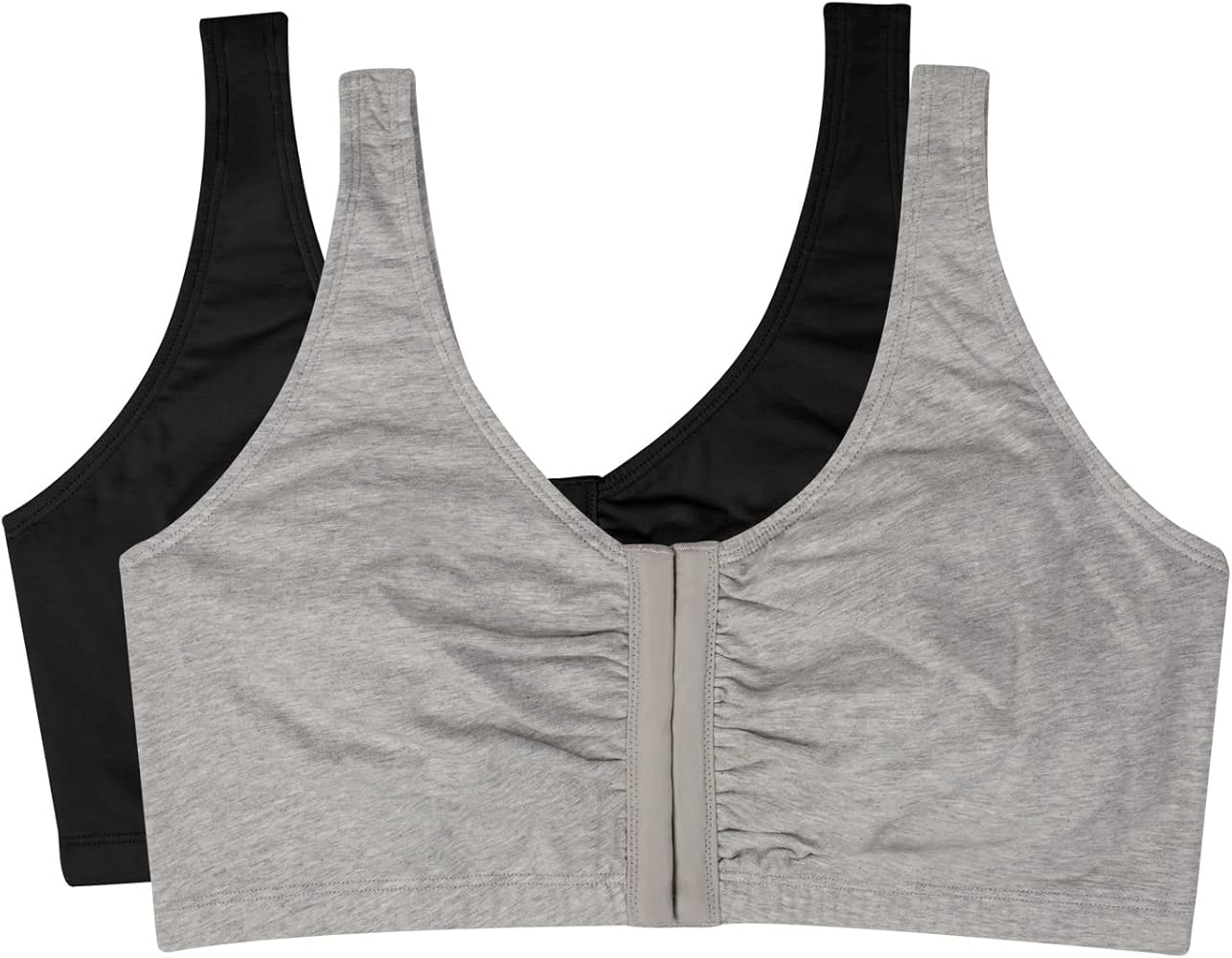 Fruit of the Loom Women's Front Close Builtup Sports Bra