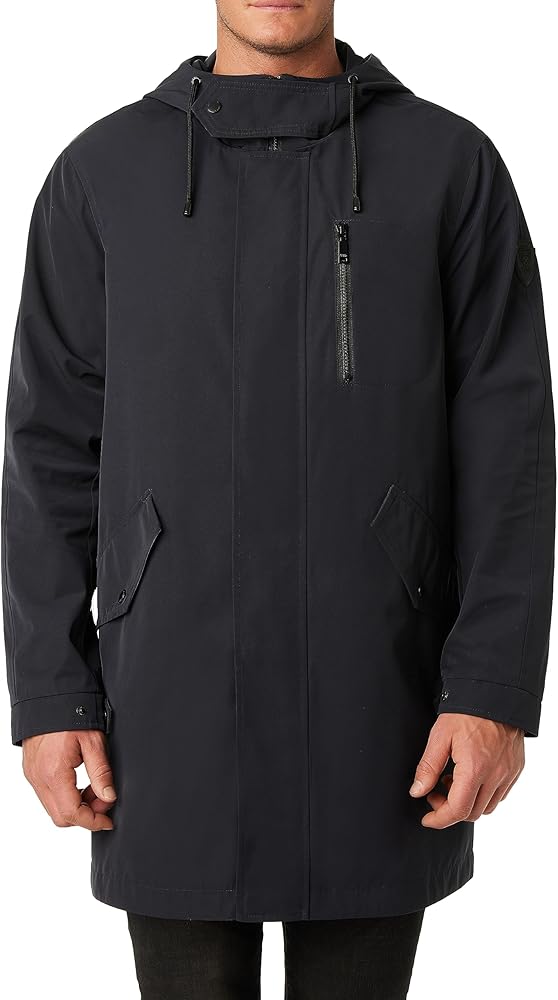 Vince Camuto Men's Anorak Raincoat, Blue, Small