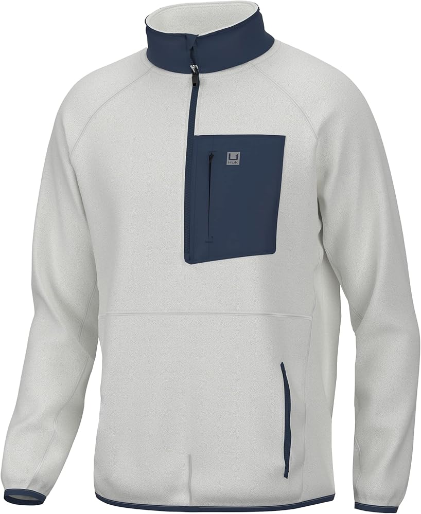 HUK Men's Waypoint Fleece 1/2 Zip | Performance Recycled Poly Pullover