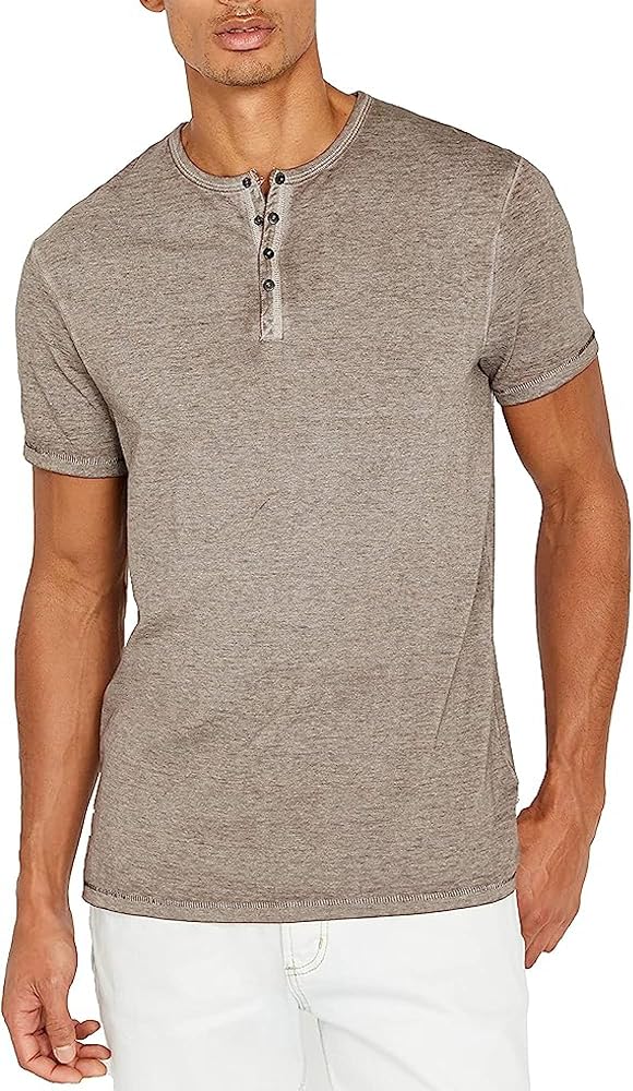 Buffalo David Bitton Men's Short Sleeve Kasum Henley 2