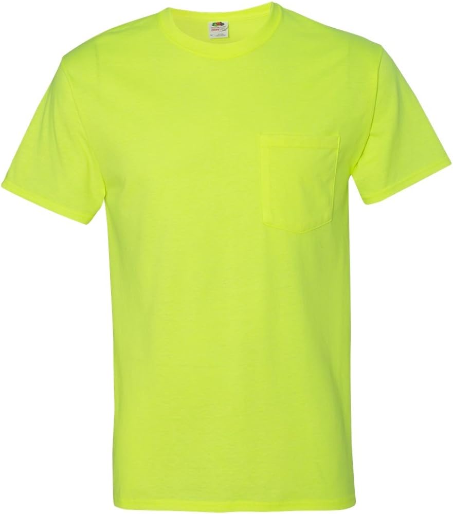 Fruit of the Loom 100% Heavy Cotton HD Pocket T-Shirt, ATHLETIC HEATHER