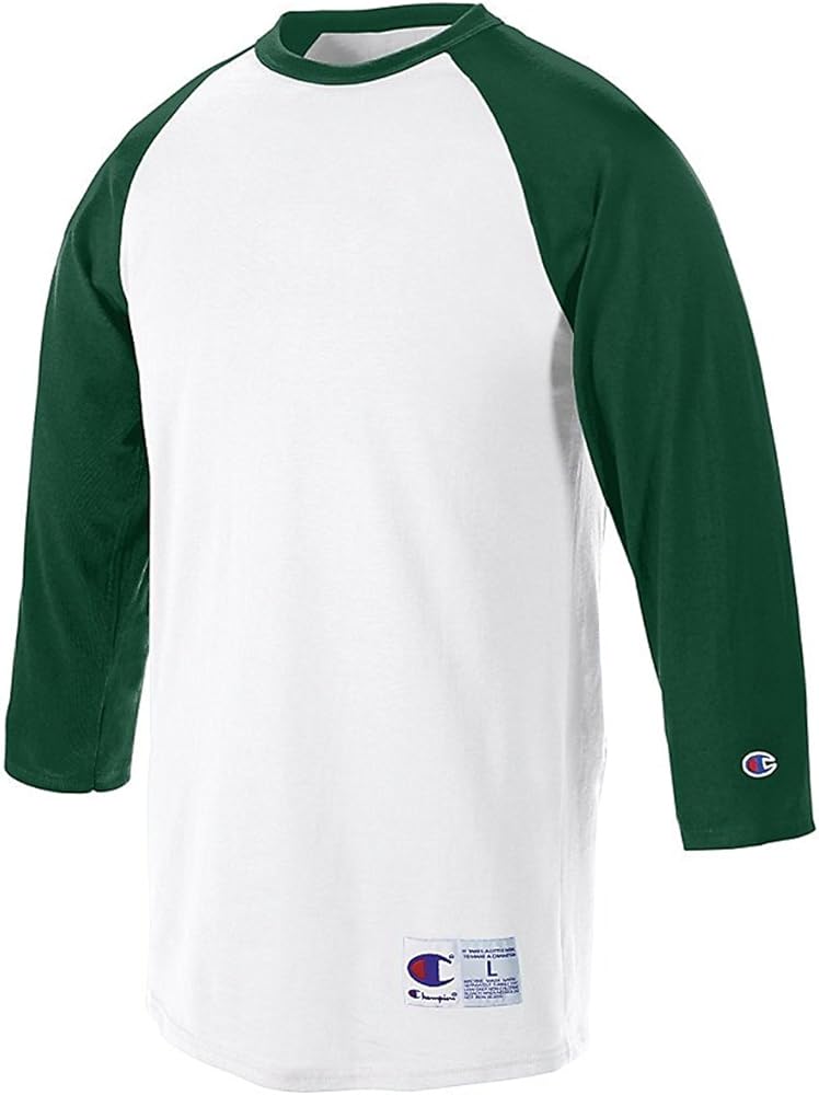 Champion Men's Contrast Raglan Sleeve Baseball T-Shirt