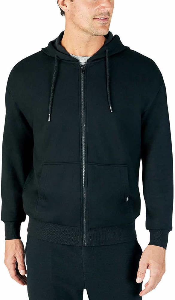 Eddie Bauer Mens Super Soft Heavyweight Full Zip Fleece Hoodie (as1, alpha, xx_l, regular, regular, Black)