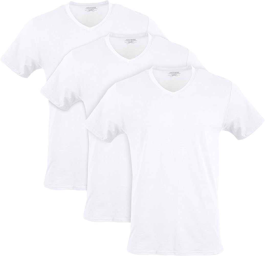 Gildan Mens Cotton Stretch T-Shirts, Multipack