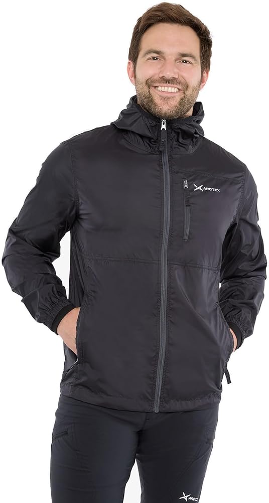 Arctix Men's Zephyr Windbreaker Jacket, Black