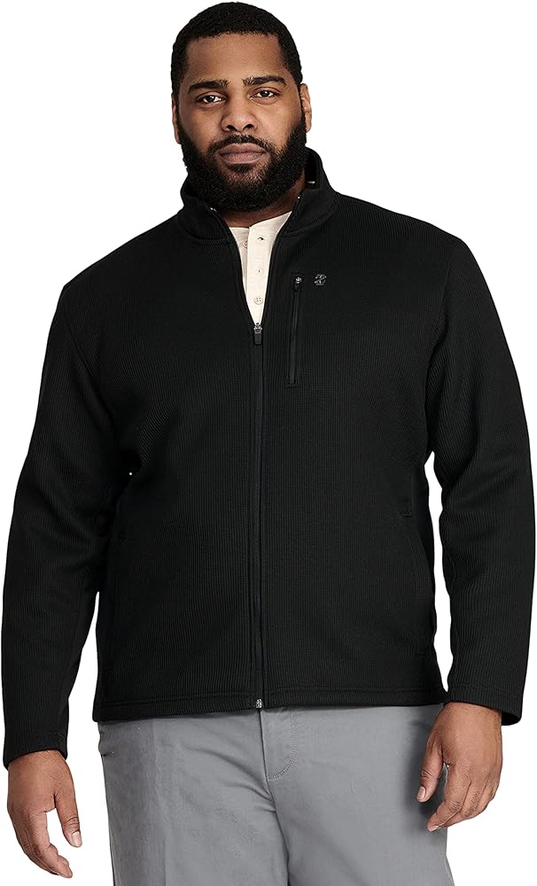 IZOD Men's Big and Tall Advantage Performance Full Zip Fleece Jacket