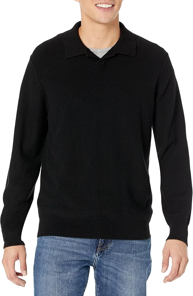 Vince Men's Boiled Cashmere Johnny Collar