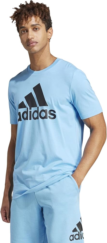 adidas mens Essentials Single Jersey 3-stripes T-shirt