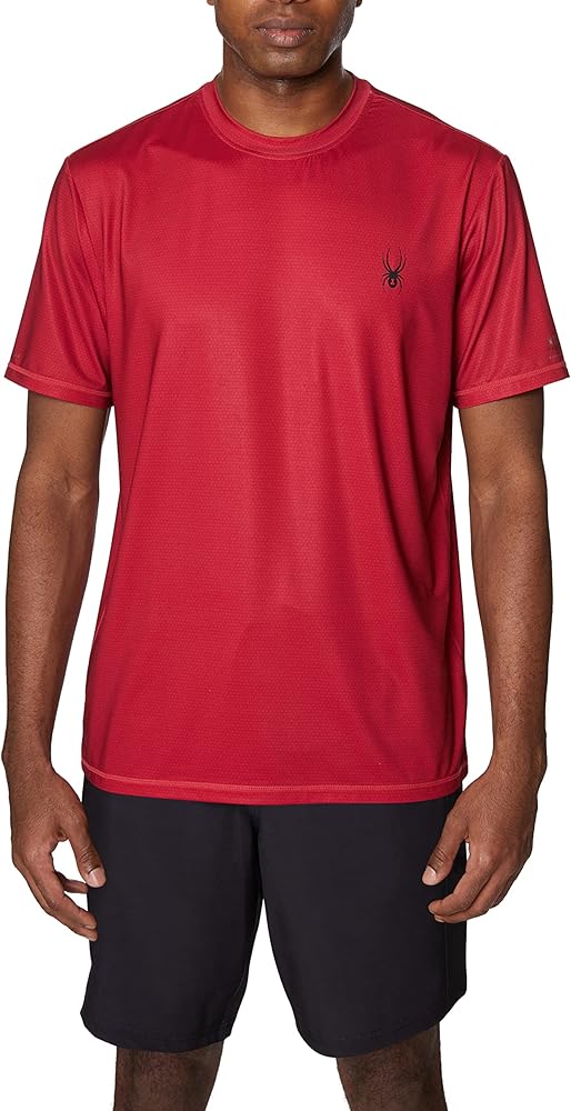 Spyder Men's Standard No Print Short Sleeve Rashguard