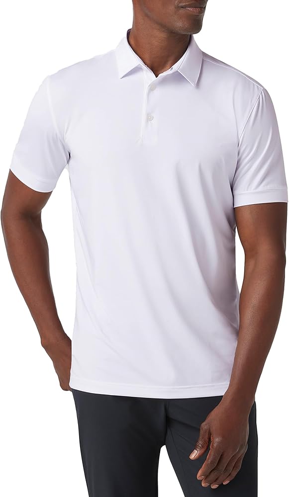 Mizzen+Main Versa Men's Performance Short-Sleeve Polo - Lightweight, Moisture-Wicking, UPF 50+, 4-Way Stretch - Classic Fit