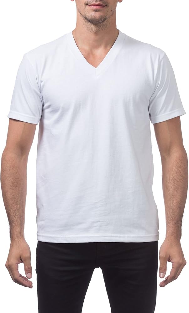 Pro Club Men's Heavyweight V-Neck T-Shirt