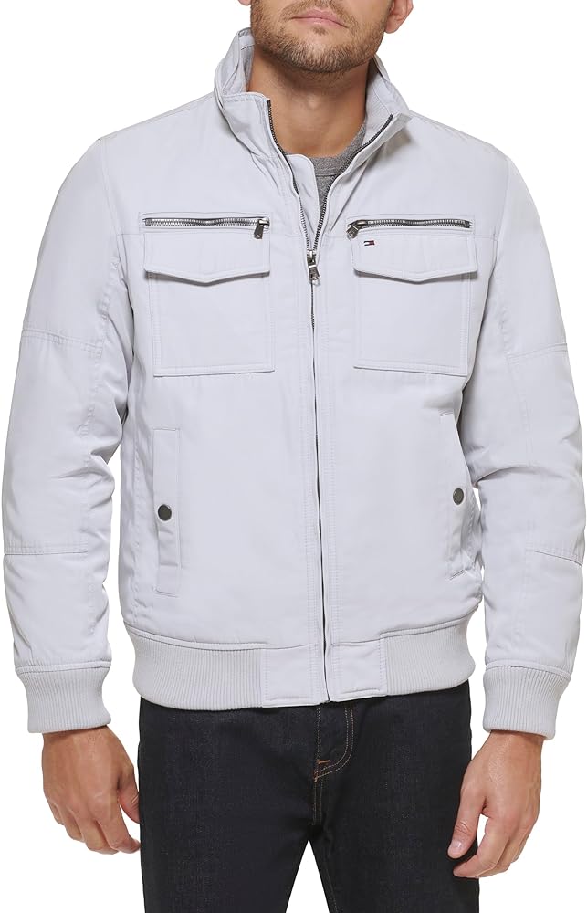 Tommy Hilfiger Men's Water Resistant Performance Bomber Jacket (Standard and Big & Tall)