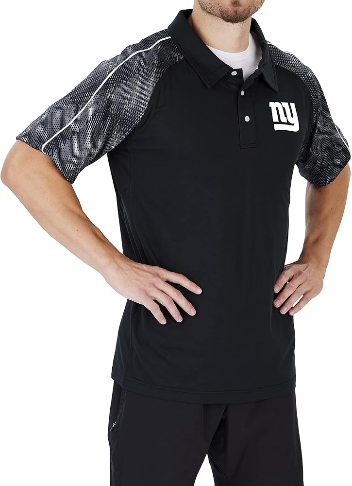 Zubaz Men's Elevated Field Polo with Tonal Viper Print Accent